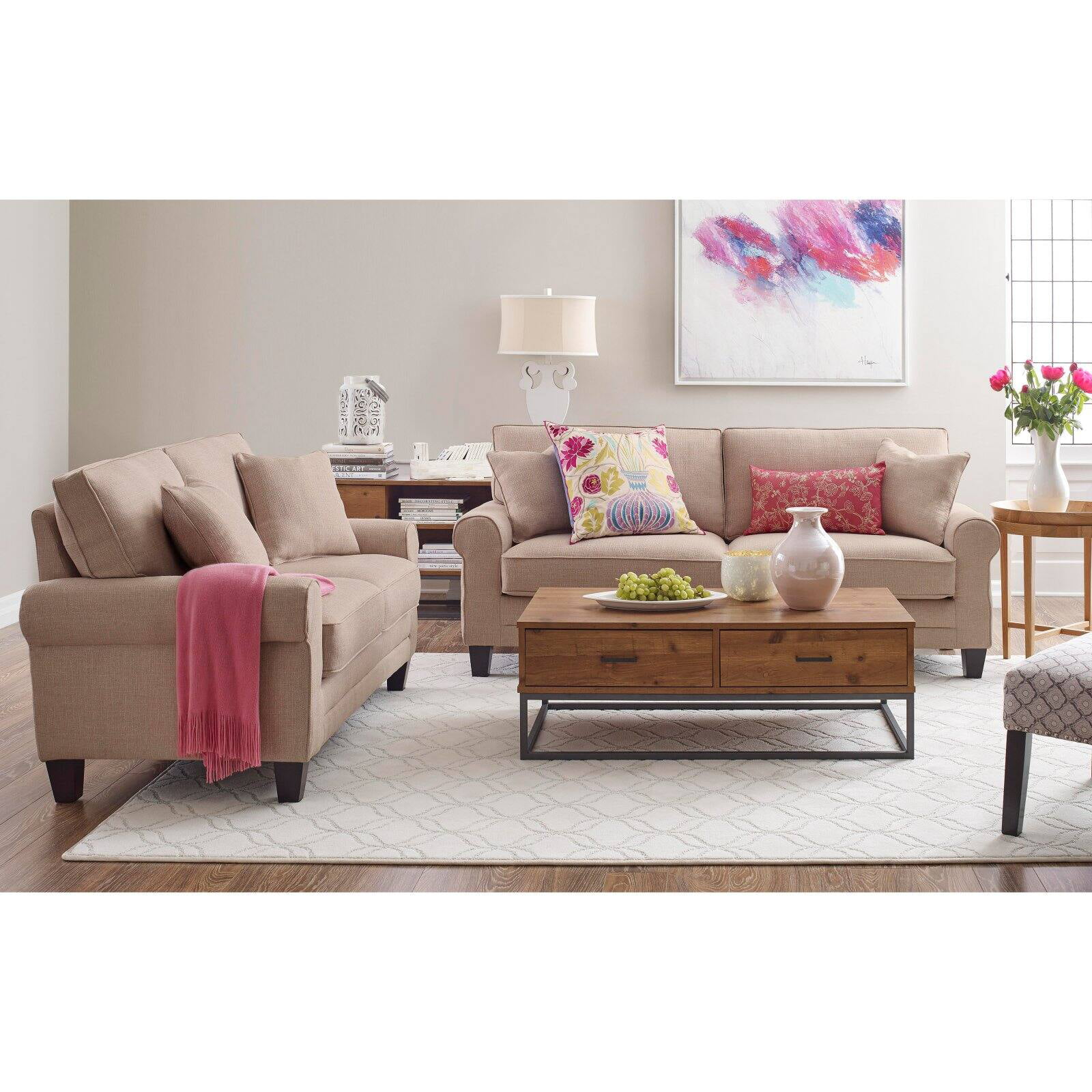 Serta Copenhagen 73" Sofa in Brown - Curated Treasures Market