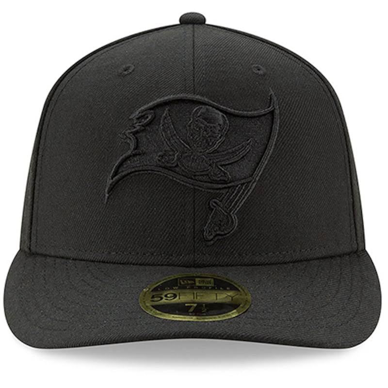Tampa Bay Buccaneers New Era Black on Low Profile 59FIFTY Fitted Hat