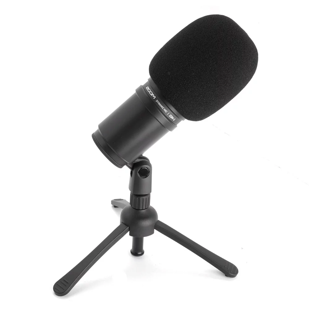 Zoom H6 All Black Six Track Portable Recorder Podcasting Bundle with Zoom Dynamic Mic + Headphones + Accessories