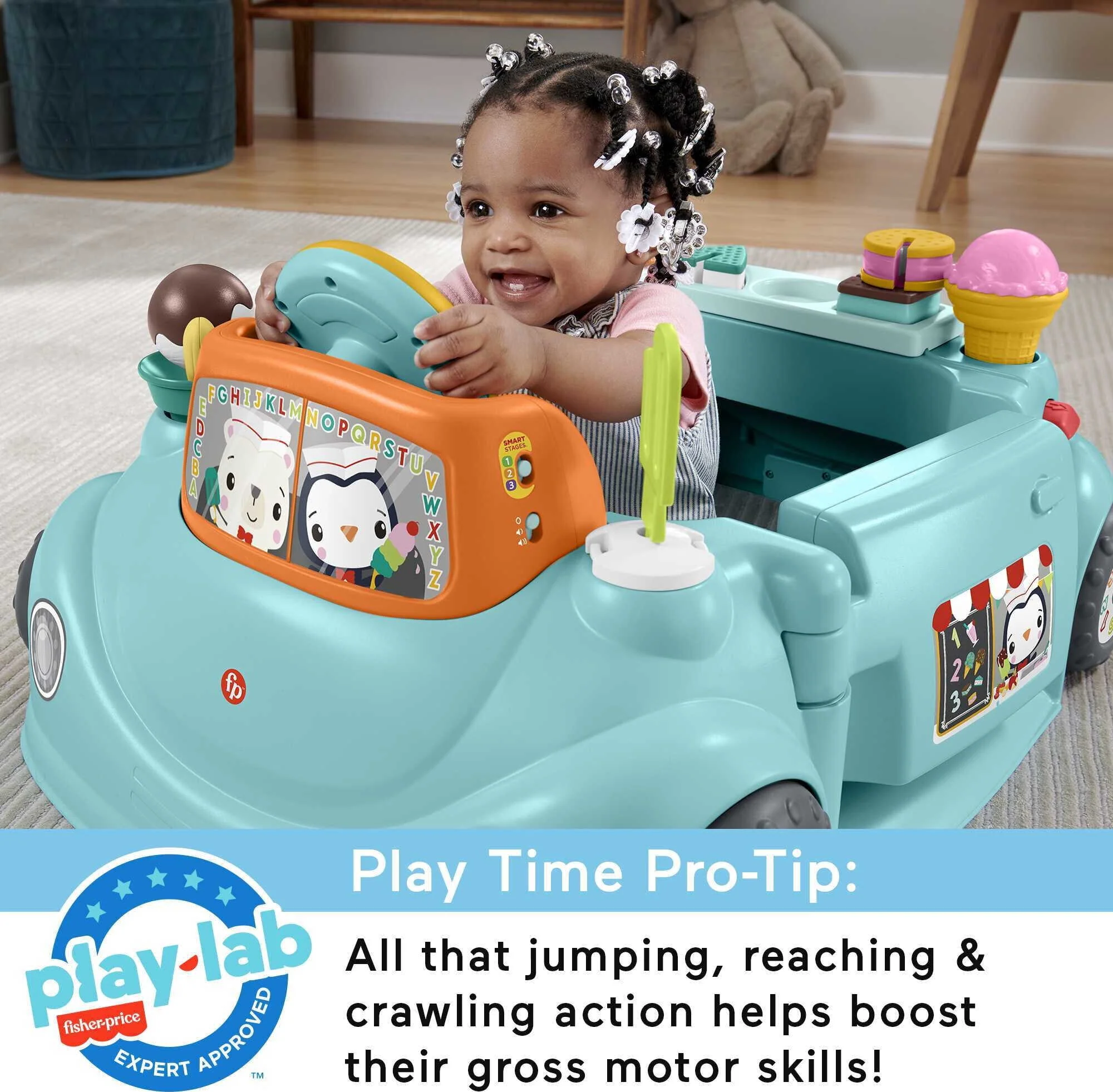 Fisher-Price 2-in-1 Sweet Ride Jumperoo Activity Center & Learning Toy for Infant and Toddler