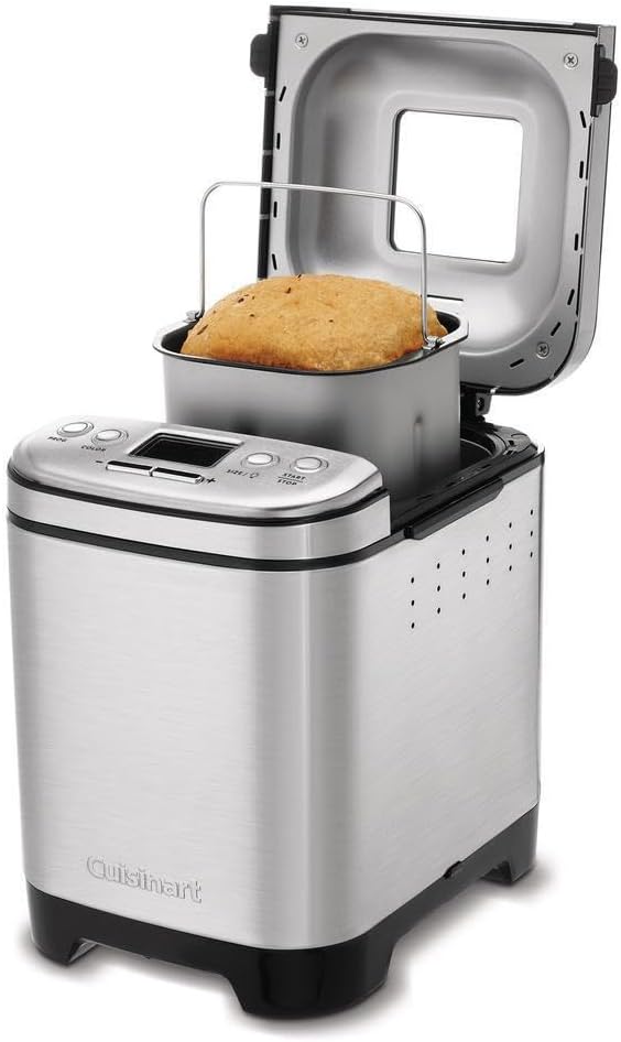 Cuisinart CBK-110 Bread Maker - Premium Stainless Steel Construction with 12 Programmable Settings Bundle with Homemade Bread Cookbook