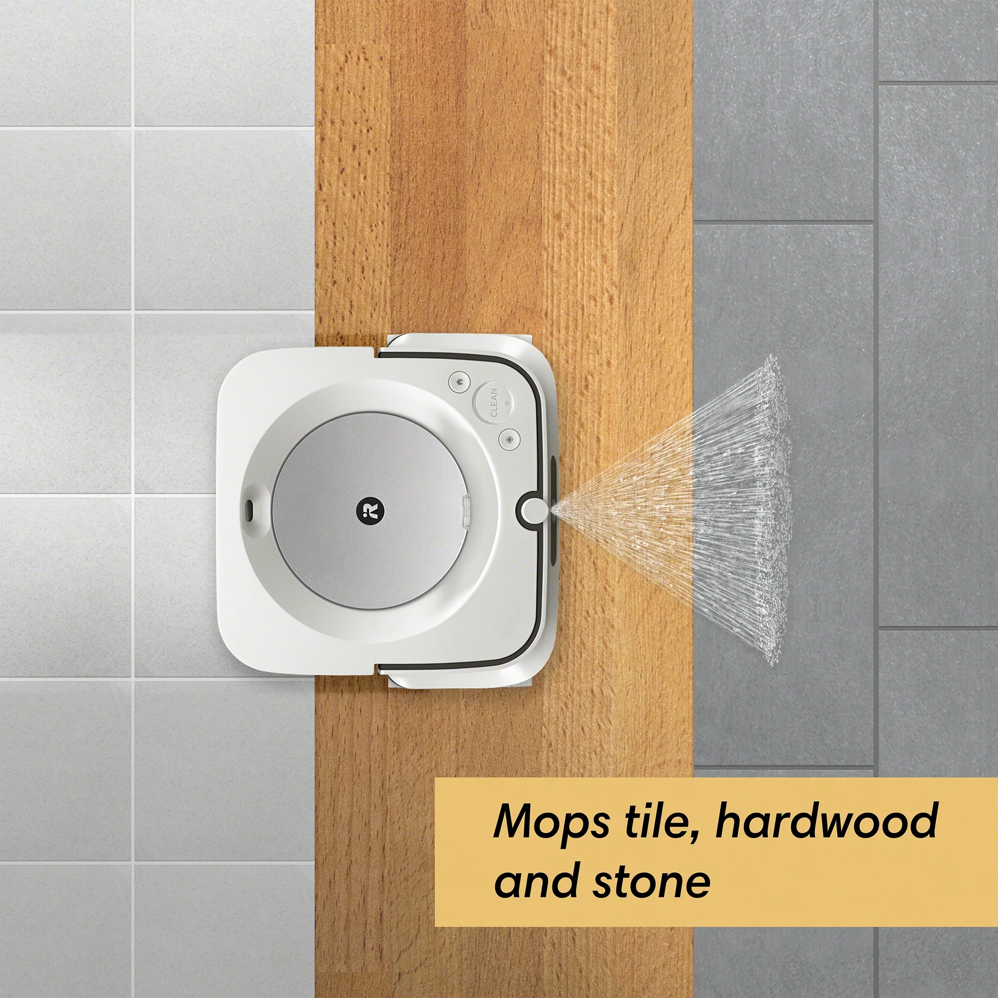 iRobot Braava Jet M6 (6110) Ultimate Robot Mop- Wi-Fi Connected, Precision Jet Spray, Smart Mapping, Works with Google Home, Ideal for Multiple Rooms