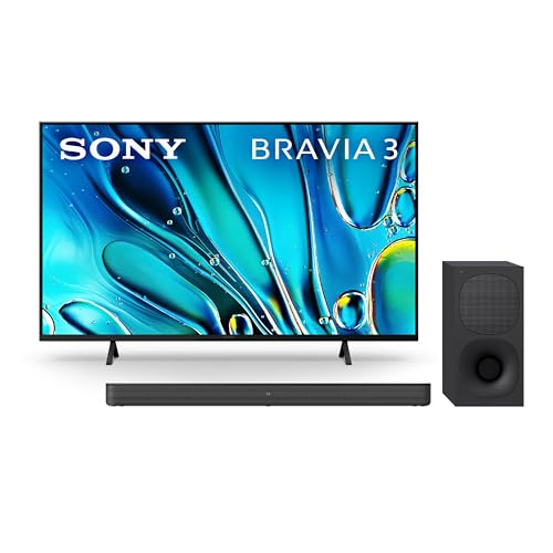 Sony 43-Inch Class 4K Ultra HD BRAVIA 3 LED Smart TV with Google TV, Dolby Vision HDR, and Exclusive Features for PlayStation®5 (K-43S30)