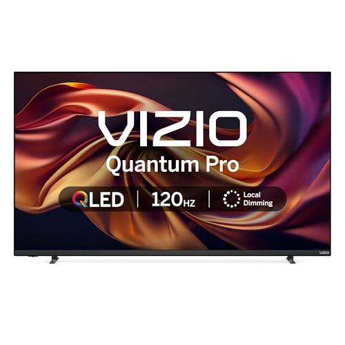 VIZIO 50-inch Quantum Pro 4K 120Hz QLED HDR10+ Smart TV with Dolby Vision, Active Full Array, 240Hz @ 1080p PC Gaming, WiFi 6E, Apple AirPlay