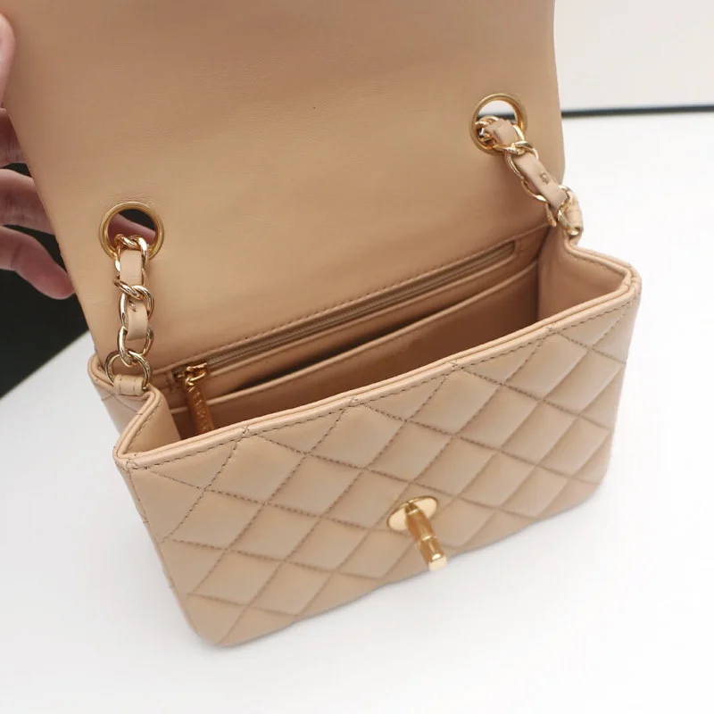 Chanel Lambskin 17Cm Class-Flap Bag 1115