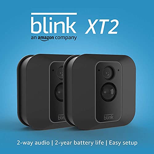 Blink XT2 Outdoor/Indoor Smart Security Camera with cloud storage included, 2-way audio, 2-year battery life �C 2 camera kit (Used)