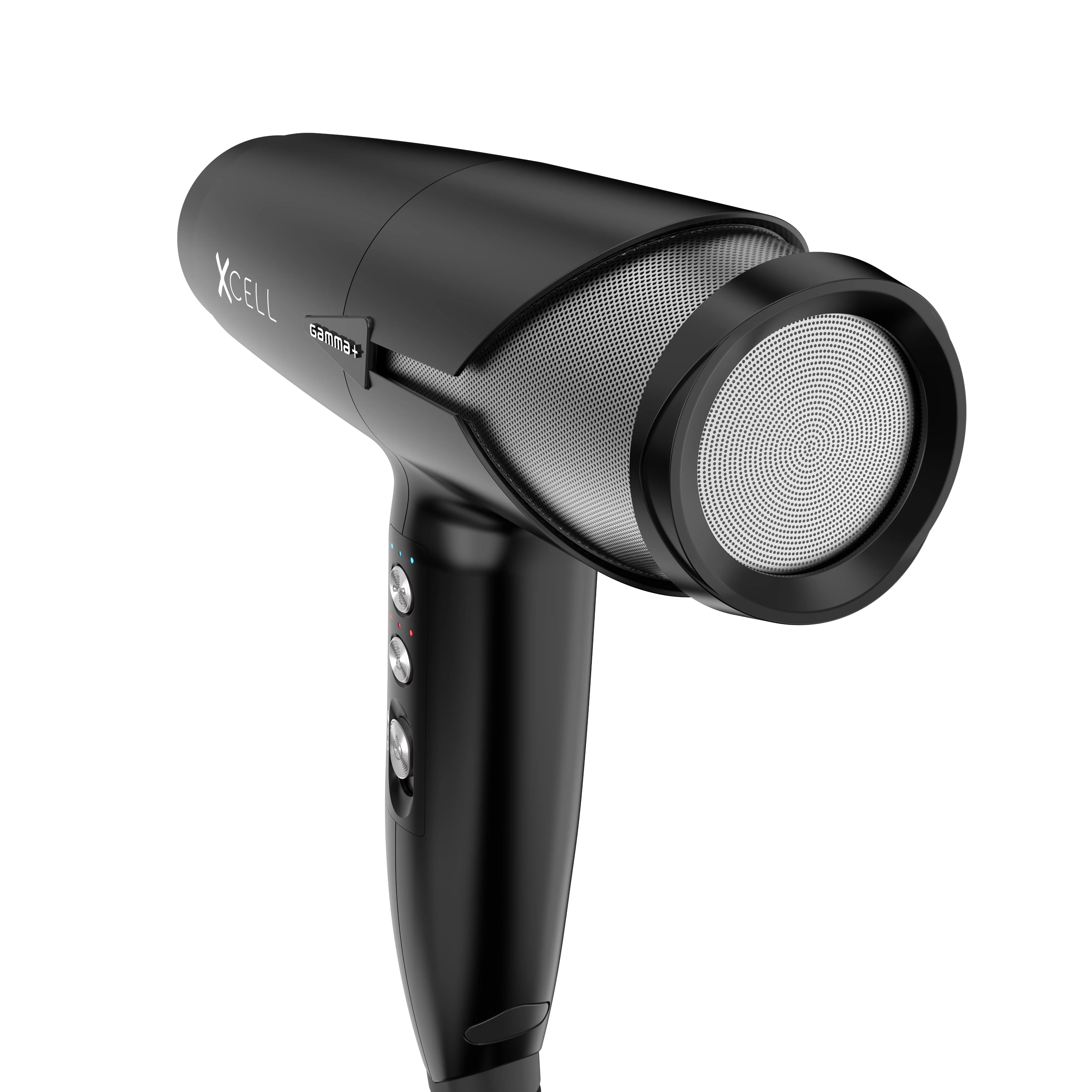 GAMMA+ Xcell Professional Hair Dryer Digital Motor Ultra-Lightweight Ionic Technology Matte Black