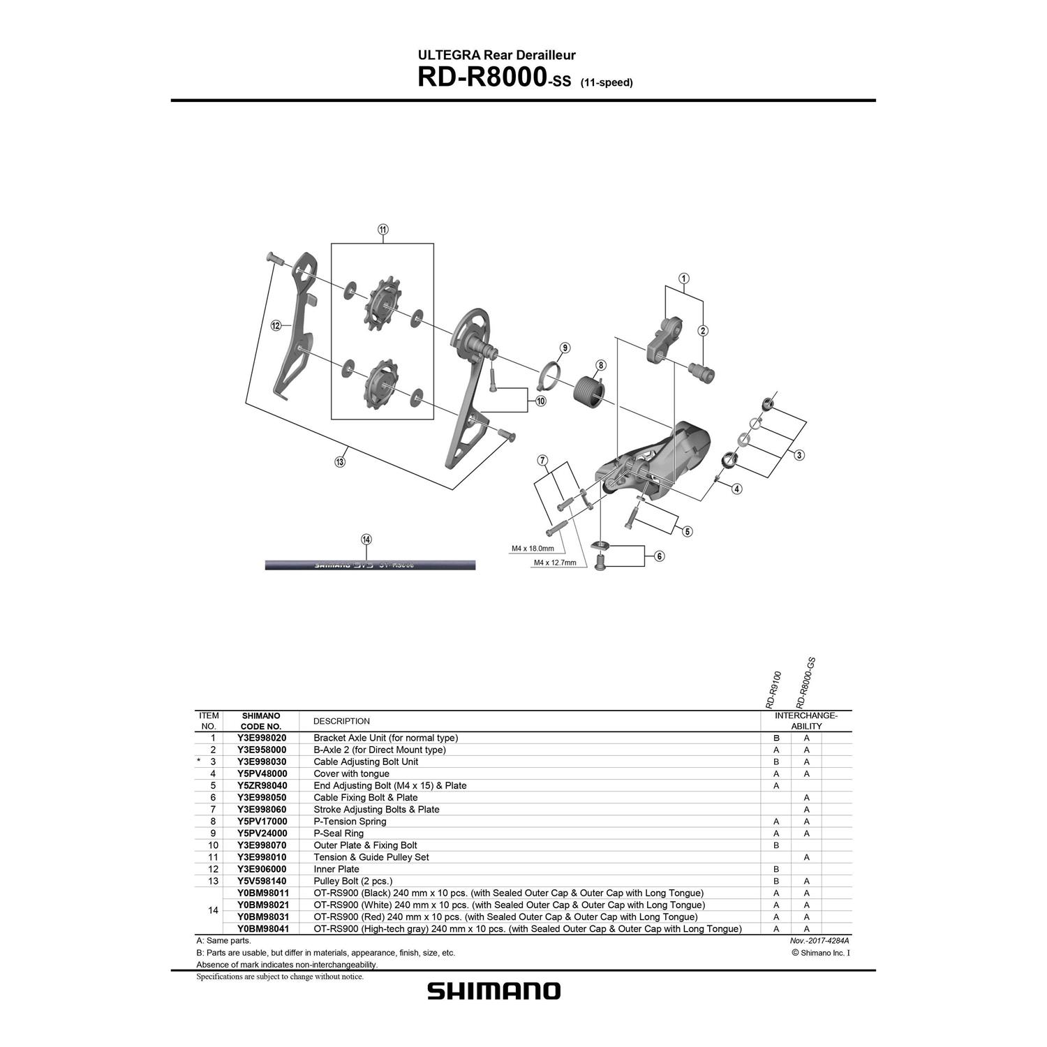 Shimano RD-R8000 Ultegra Rear Derailleur - Sports Supplies Online Store