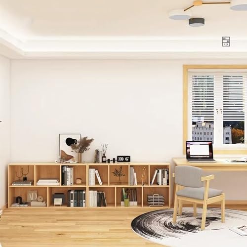 Simple Children's Bookshelf Floor Standing Bookcase Household Storage Cabinet Wall Storage Cabinet Multi Storage Cabinet School Bookcase Sanding