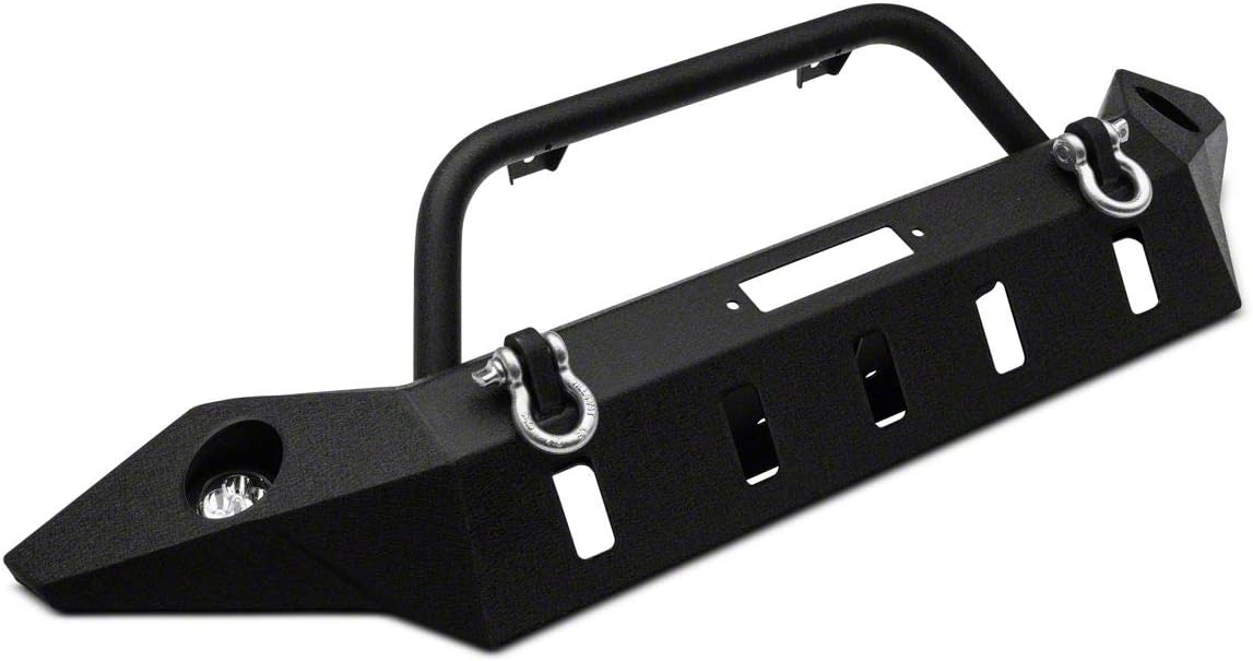 Barricade Extreme HD Full Width Front Bumper with LED Fog Lights Compatible with 07-18 Jeep Wrangler JK