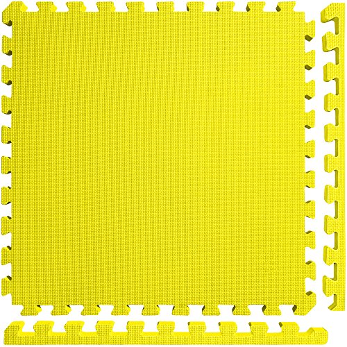 Meister X-THICK 1.5" Interlocking EVA Foam Mats - 2X Cushion for Wrestling, MMA Takedowns & Gymnastics - 2'x2' Tiles