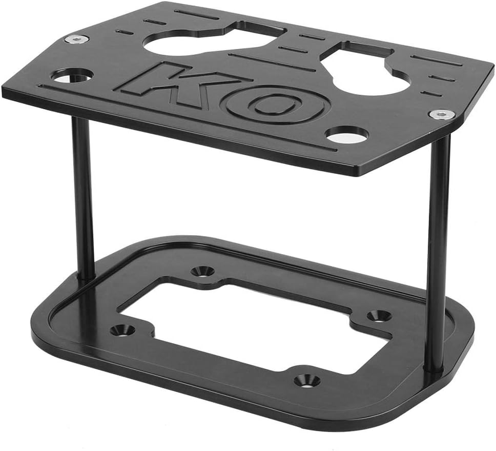 Yctze Stainless Steel Battery Tray Hold Down for Optima 34/78 Battery Red Yellow Top(Black) optima battery hold down,34/78 battery tray