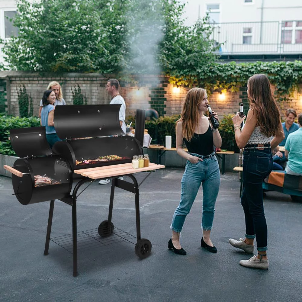 Ktaxon BBQ Grill  Outdoor Charcoal Grill Offset Smoker for Patio Backyard