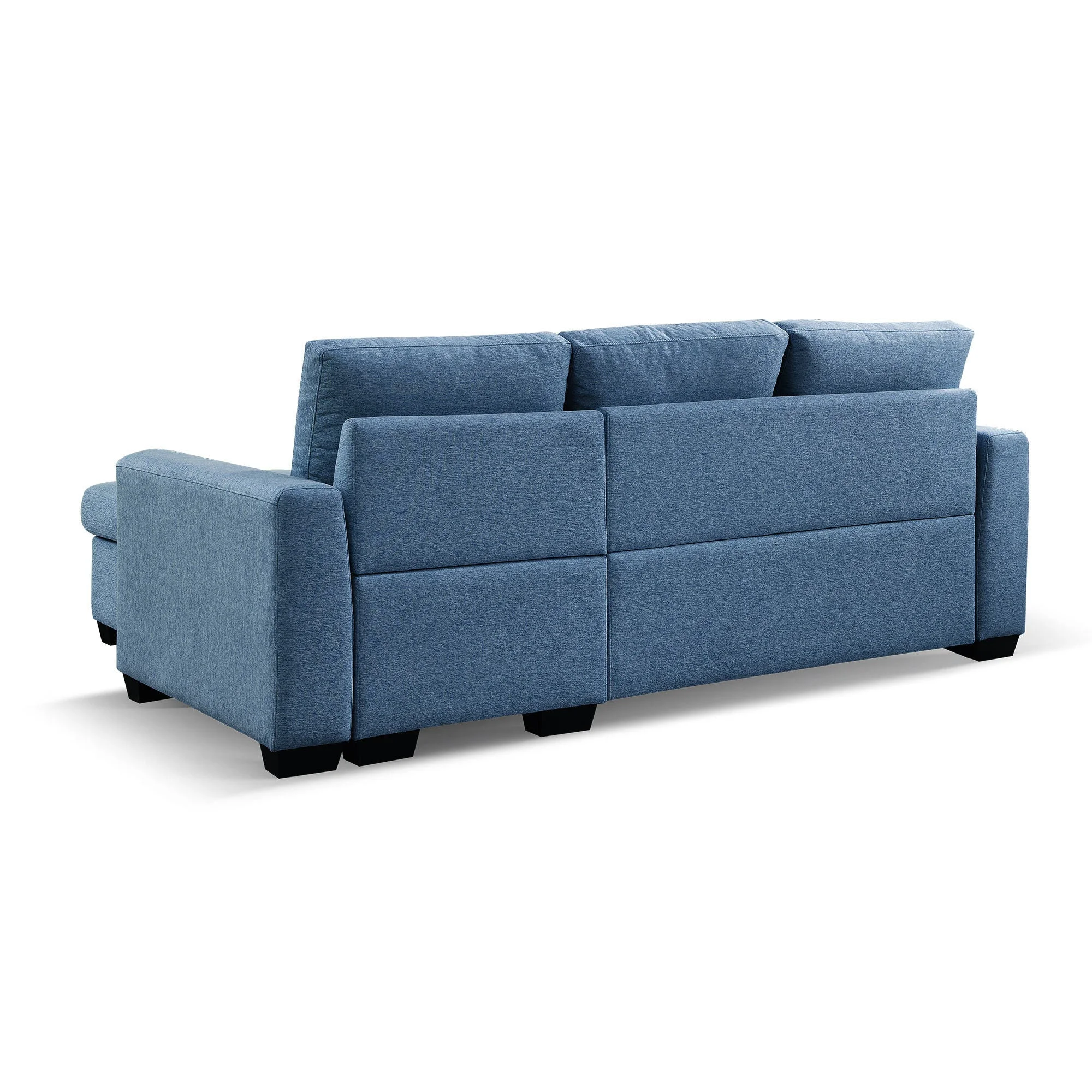 Panora  L-Shape Pull-Out Sleeper Sectional Sofa  - Blue