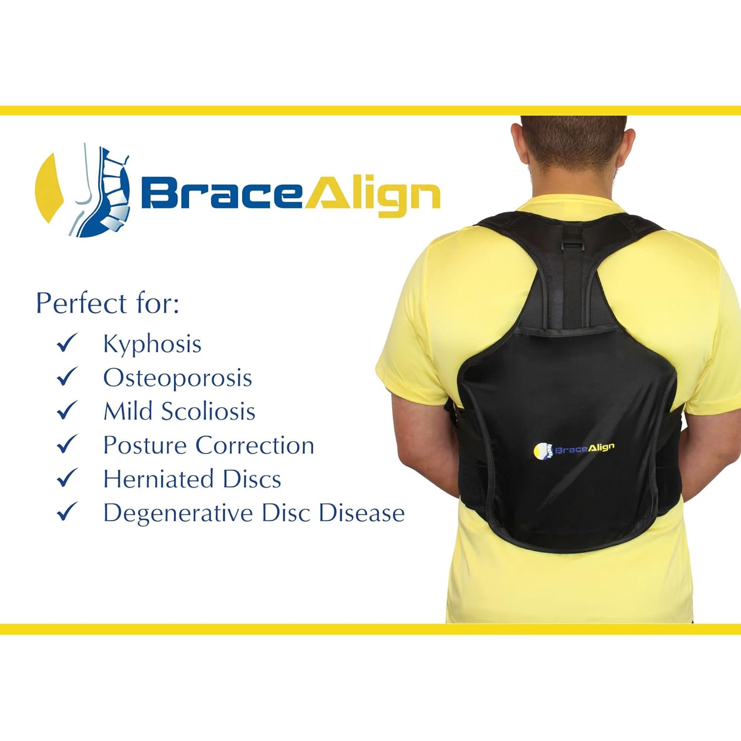 TLSO Thoracic Medical Back Brace PDAC L0456 L0457 - Pain Relief and Straightener for Fractures, Post Op, Herniated Disc, DDD and Spinal Trauma