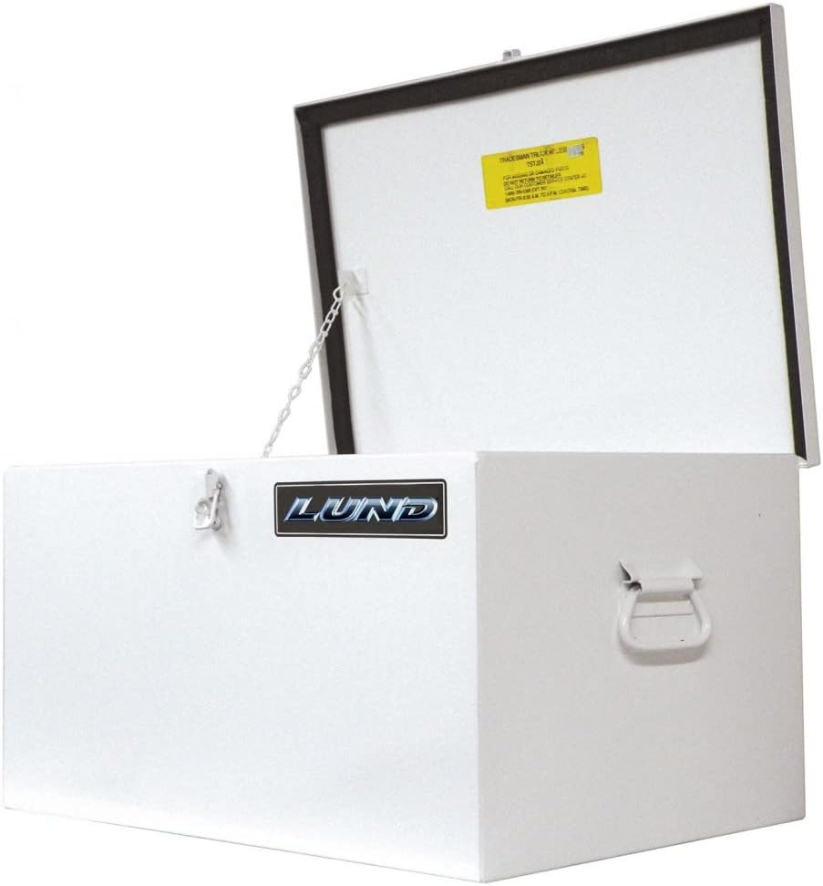 Lund Job Site Box/Chest Universal Steel - White | Dim A: 24.25; Dim B: 15.5; Dim C: 12.5