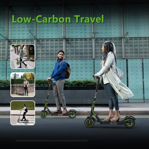 Electric Scooter for Adults - 500W Peak Motor,15-19MPH Max Speed,18-21 Miles Range,8.5" Solid Tires,7.8AH Battery