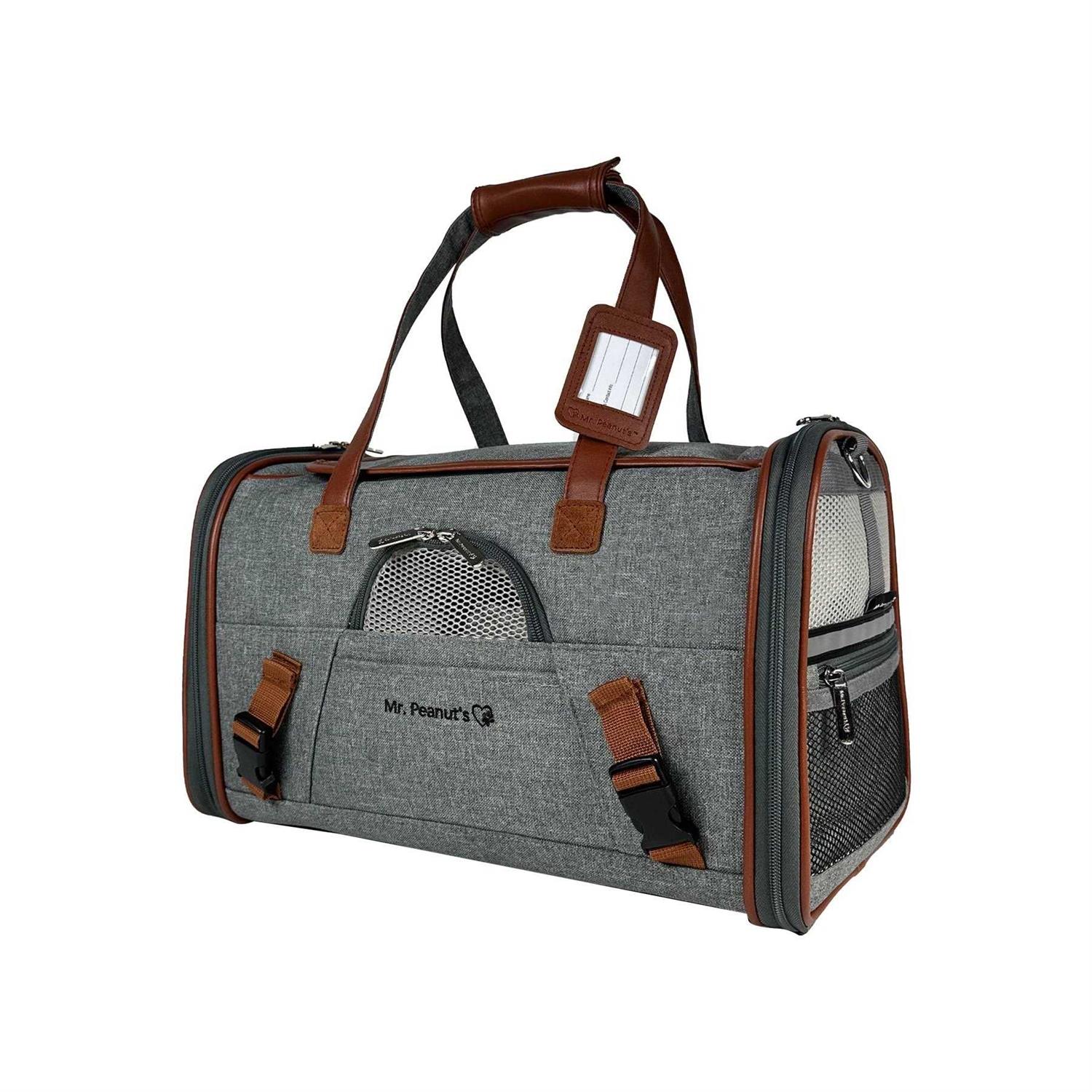 Mr. Peanut's Airline Approved Soft Sided Pet Carrier Low Profile Gold Series Tote - Pet Supplies online store