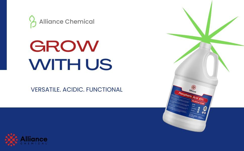 Phosphoric Acid 85% Technical Grade - 1 Gallon - Uses: PH Control and Adjustment, Corrosion Inhibitor, Activating Agent, Personal Care