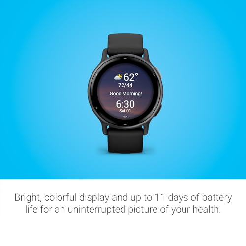 Garmin v&iacute;voactive 5, Health and Fitness GPS Smartwatch, AMOLED Display, Up to 11 Days of Battery, Ivory