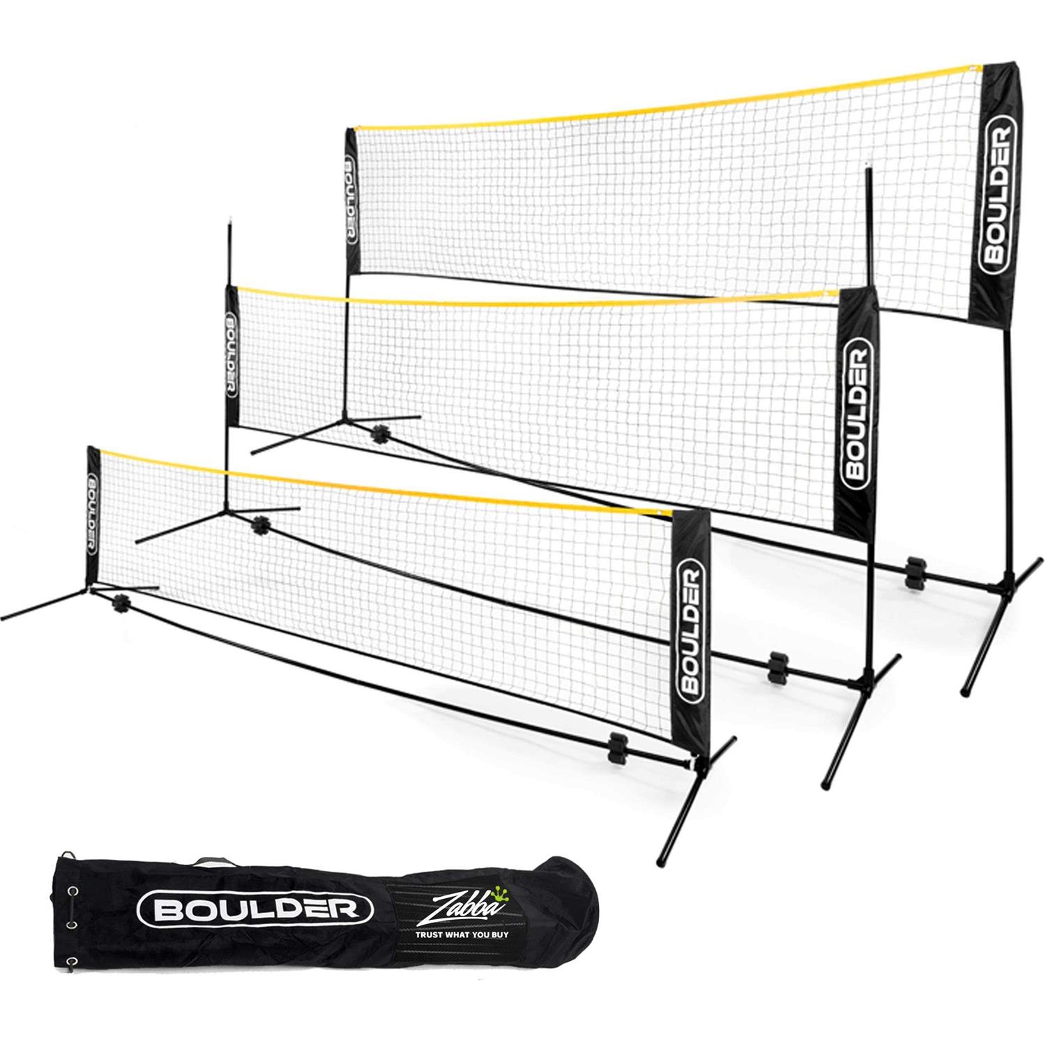 Boulder Sports Portable, Adjustable Volleyball and Badminton Net - Sports Supplies Online Store