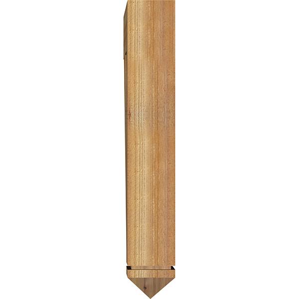 Ekena Millwork BKT06X26X38TRA03RWR 6x22W x 26x22D x 38x22H Traditional Arts u0026 Crafts Rough Sawn BRACKET, Western Red Cedar