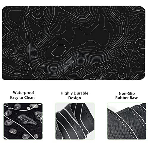 Ergonomic Large Mouse Pad and Keyboard Wrist Rest, Desk Pad for Keyboard and Mouse