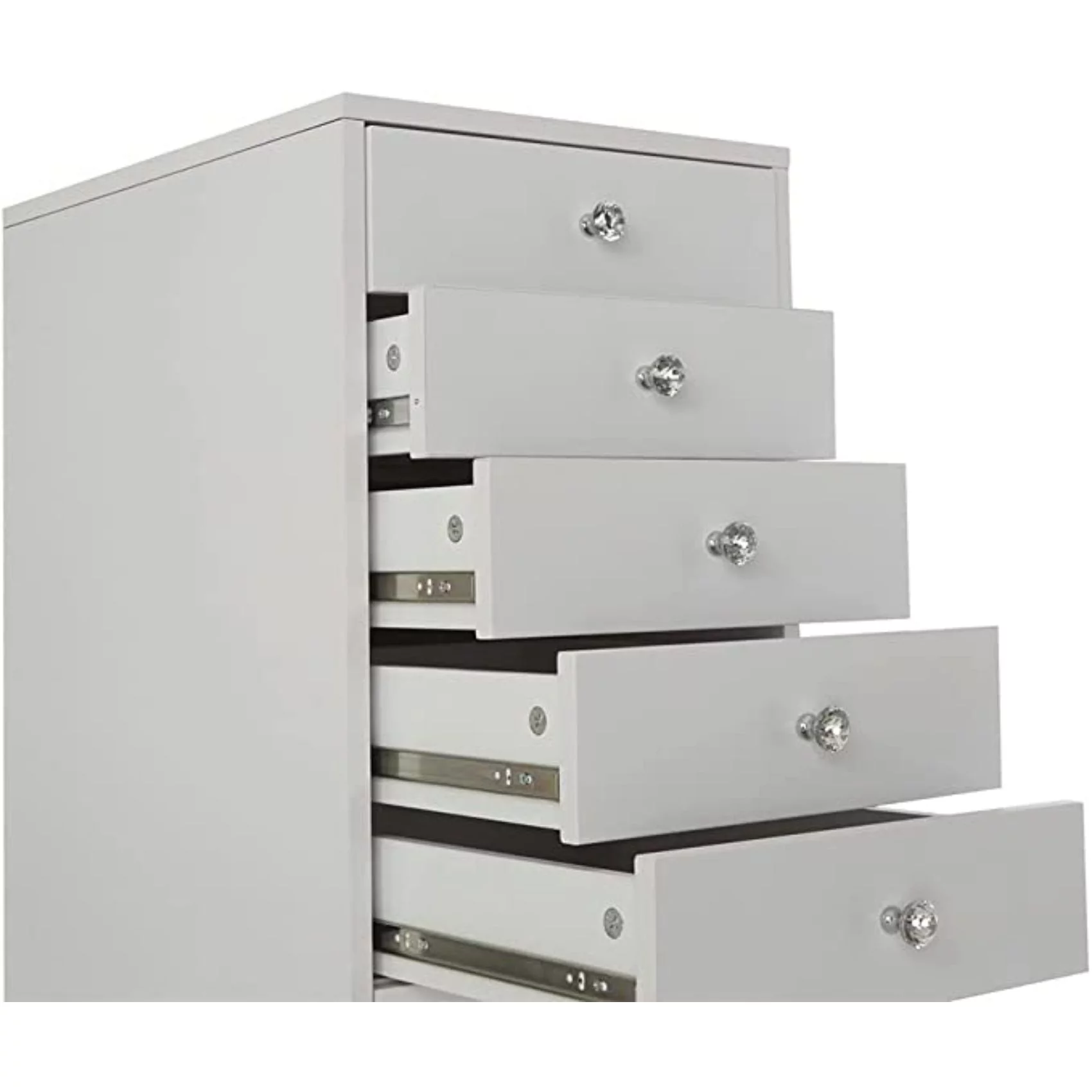 Impressions Vanity Slaystation 9 Drawer Makeup Vanity Storage Unit with Soft Close Dresser