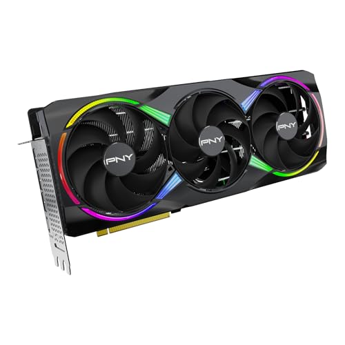 PNY NVIDIA GeForce RTX™ 5080 16GB ARGB Overclocked Triple Fan Graphics Card (DLSS 4, PCIe® 5.0, HDMI®/DP 2.1, 2.9-Slot, Epic-X™ RGB Lighting)