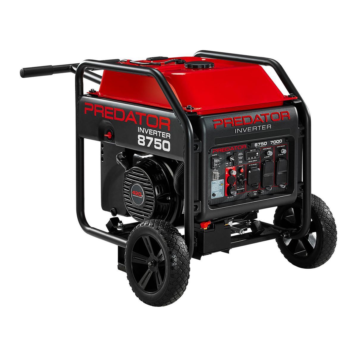 PREDATOR 8750 Watt Open-Frame Inverter Generator with CO SECURE Technology, EPA