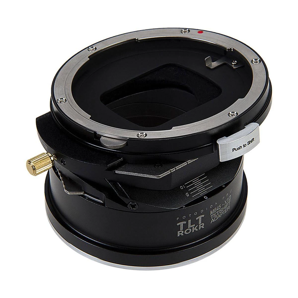 Fotodiox Pro TLT ROKR Tilt-Shift Lens Mount Adapter for Mamiya 645-Mount Lens to Hasselblad X-Mount Camera M645-X1D-TLTROKR