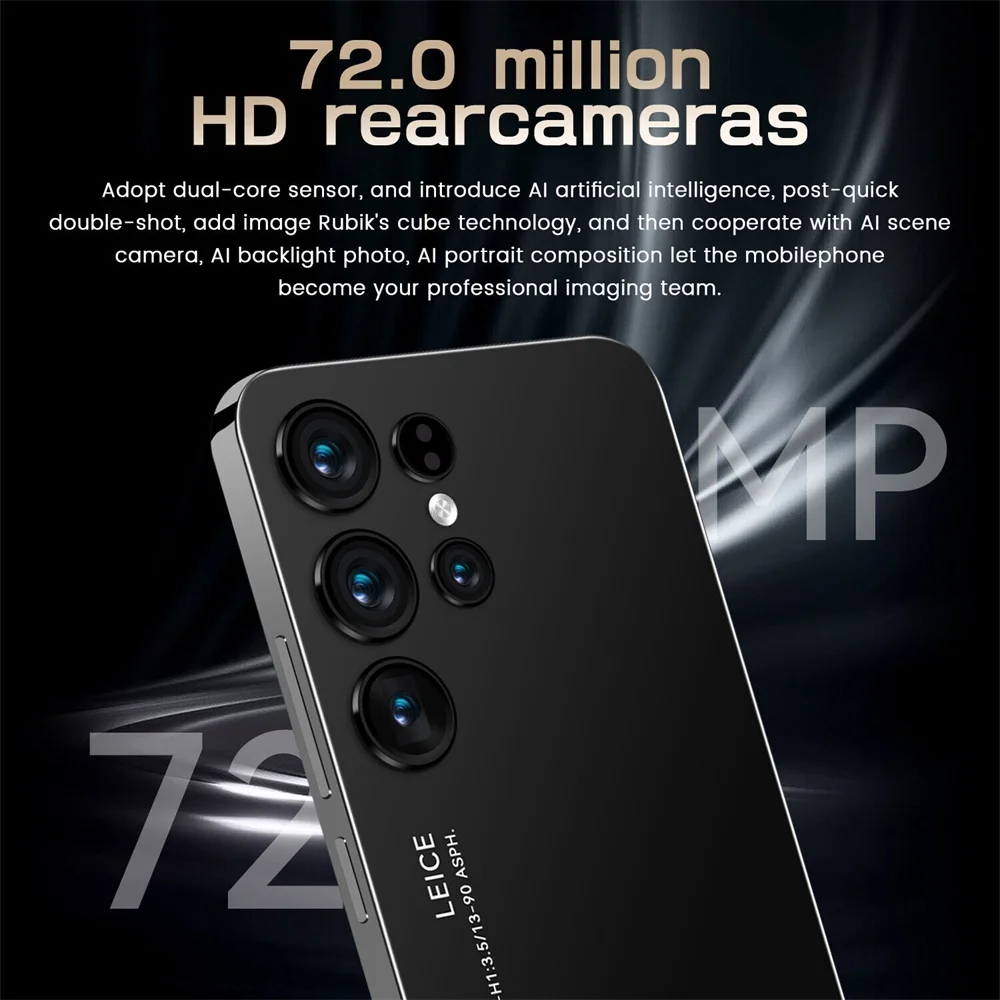 2023 New S23 Ultra 6.8-inch 8GB+256GB All-in-one Large Memory Smart Android Phone