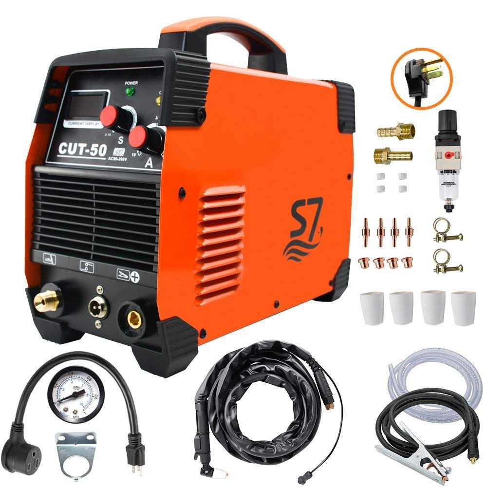 S7 Plasma Cutter Max Cutting Thickness 20MM 50A Inverter DC Inverter 110/220V Dual Voltage Cutting Machine with Free Accessories Easy Cutter