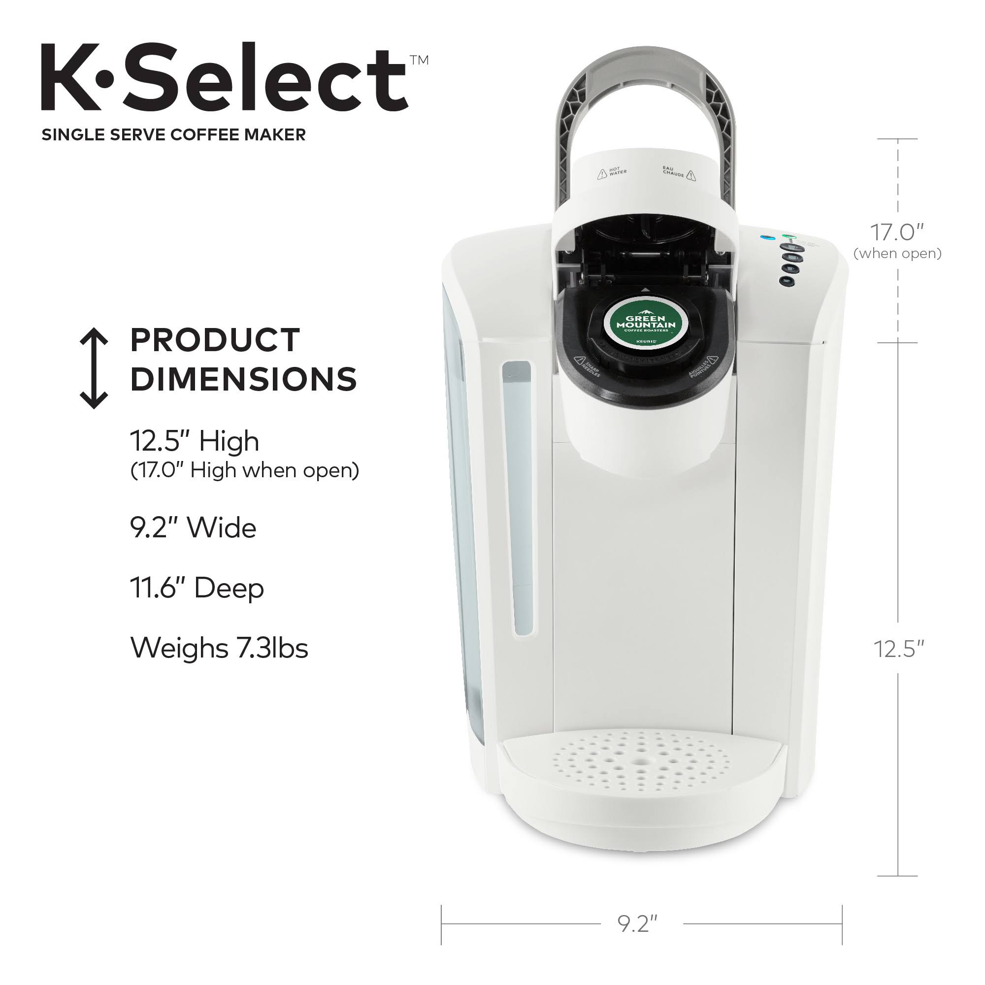 Keurig - K-Select Single-Serve K-Cup Pod Coffee Maker - Oasis