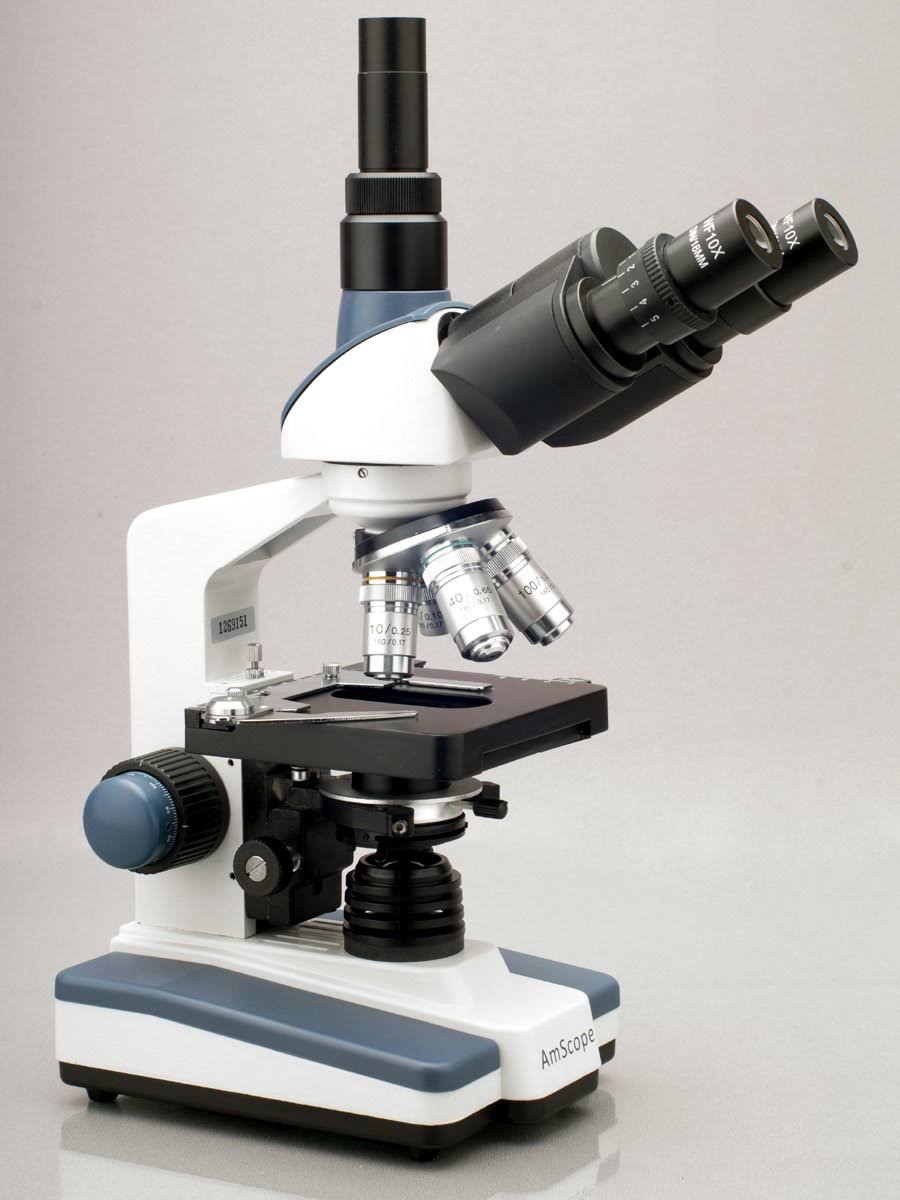 Amscope - 2000X LED Lab Trinocular Compound Microscope W 3D Mechanical Stage + 5MP Camera