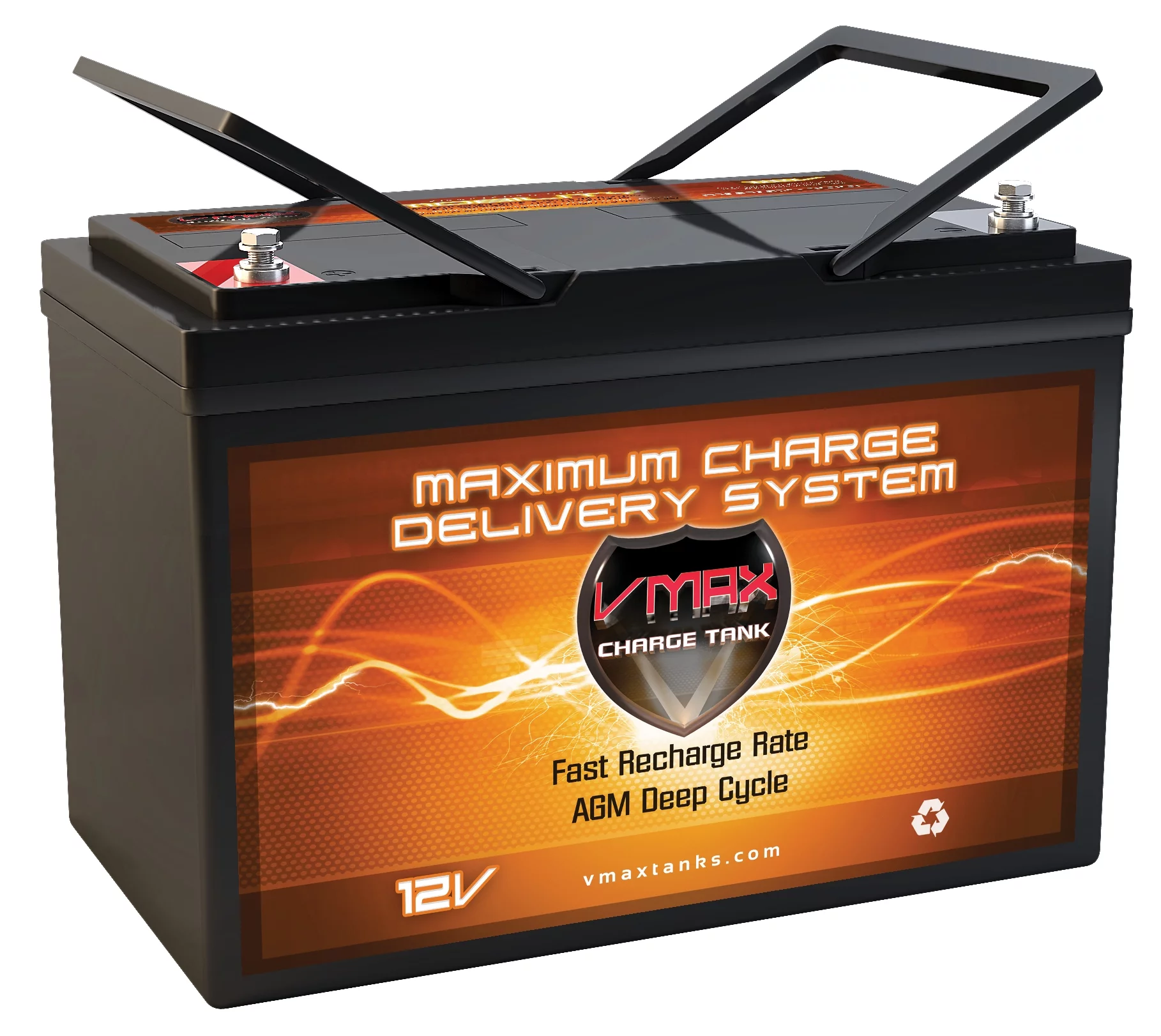 VMAX SLR100 AGM Deep Cycle Battery Replaces interstate marine and RV batteries 12 Volt group 27 100Ah
