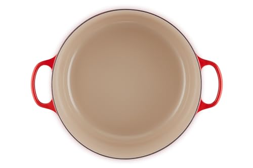 Le Creuset Enameled Cast Iron Signature Round Dutch Oven, 5.5 qt., Cerise
