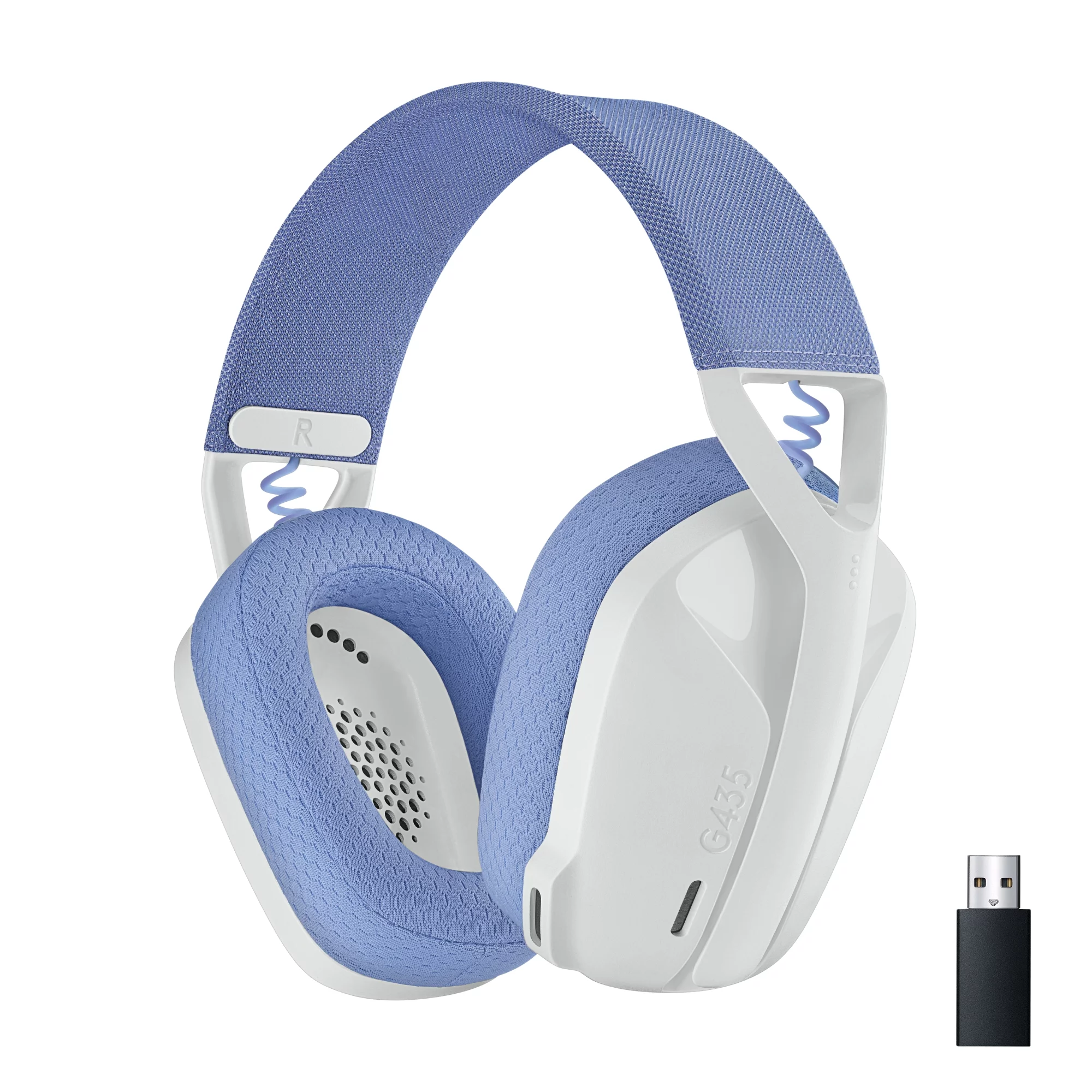 Logitech G435 LIGHTSPEED and Bluetooth Wireless Gaming Headset - Lightweight over-ear headphones, built-in mics, 18h battery