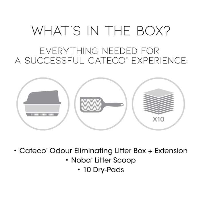 Noba Cateco Odor-Eliminating Cat Litter Box Starter Kit - Pet Supplies online store