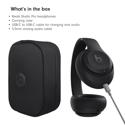 Beats Studio Pro - Wireless Bluetooth Noise Cancelling Headphones - Personalized Spatial Audio, USB-C Lossless Audio, Apple & Android Compatibility
