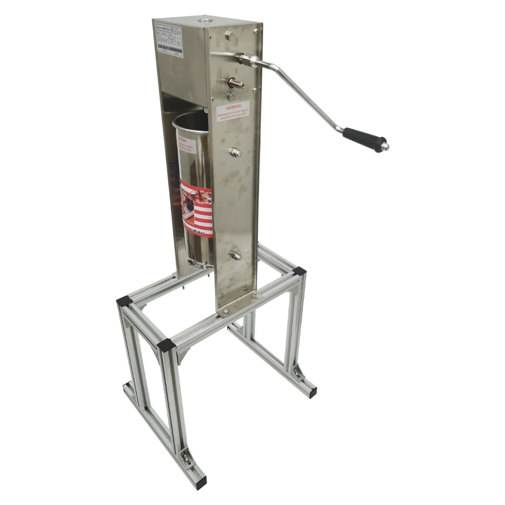 Techtongda 5L Vertical Manual Churrera Churros Spainish Donuts Machine with Deep 6L Fryer