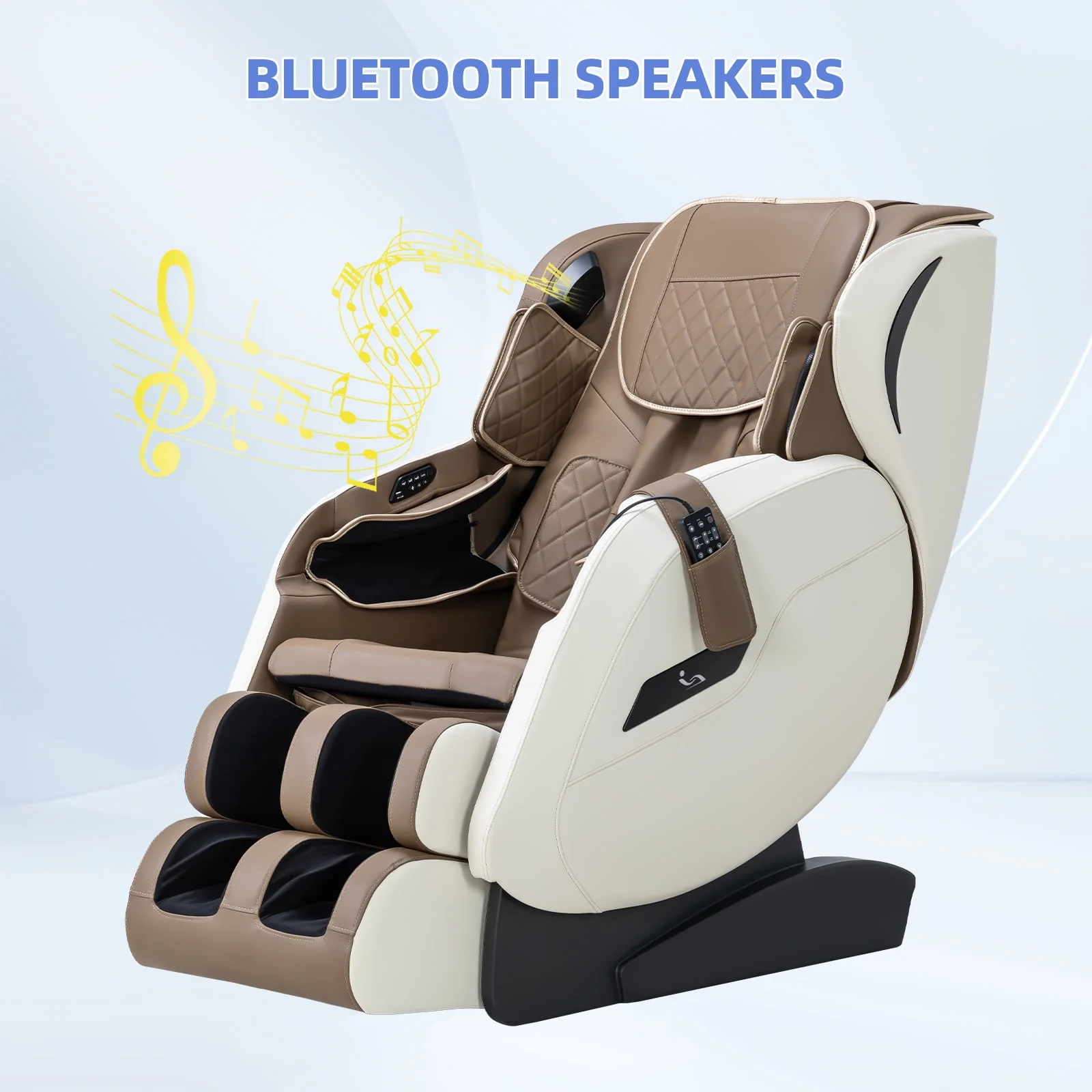 MassaMAX 2024 Assembled Full Body Massage Chair .Zero Gravity Recliner,Bluetooth Speaker in Black