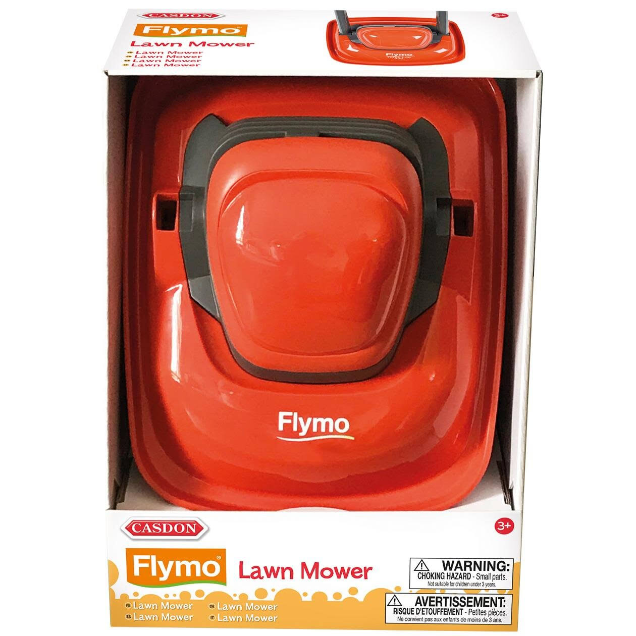 Casdon Orange/Grey Flymo Lawn Mower Replica Toy 23x21x20cm
