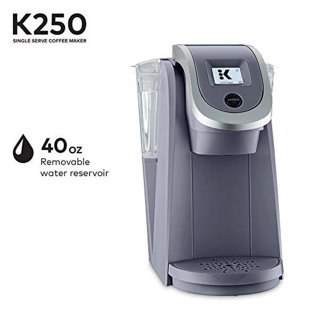 Keurig K250 PLUS 2.0, Brewing System Single Serve Plus Coffee Maker, PLUM GRAY (Newest Color, Very Rare)