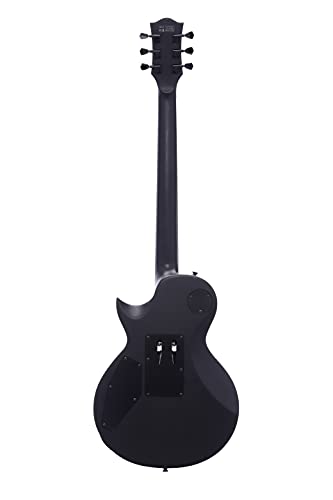 IYV 6 String IYV-ILP-400FR Solid Body wilth Floyld Rose Tremelo Electric Guitar, Satin Black, Right, (ILP-400FR)