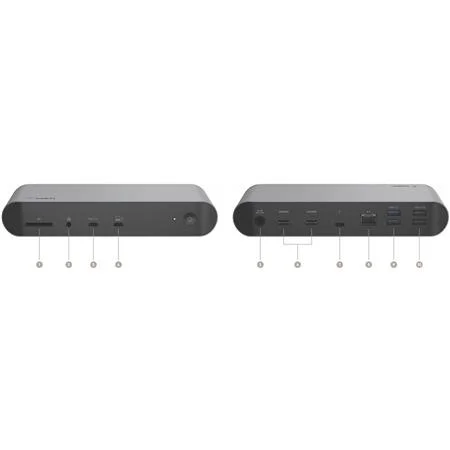 Belkin Thunderbolt 4 Docking Station, USB-C Hub Docking Station for MacBook & Window w/ 90W Power Delivery, Single 8K or Dual 4K Display