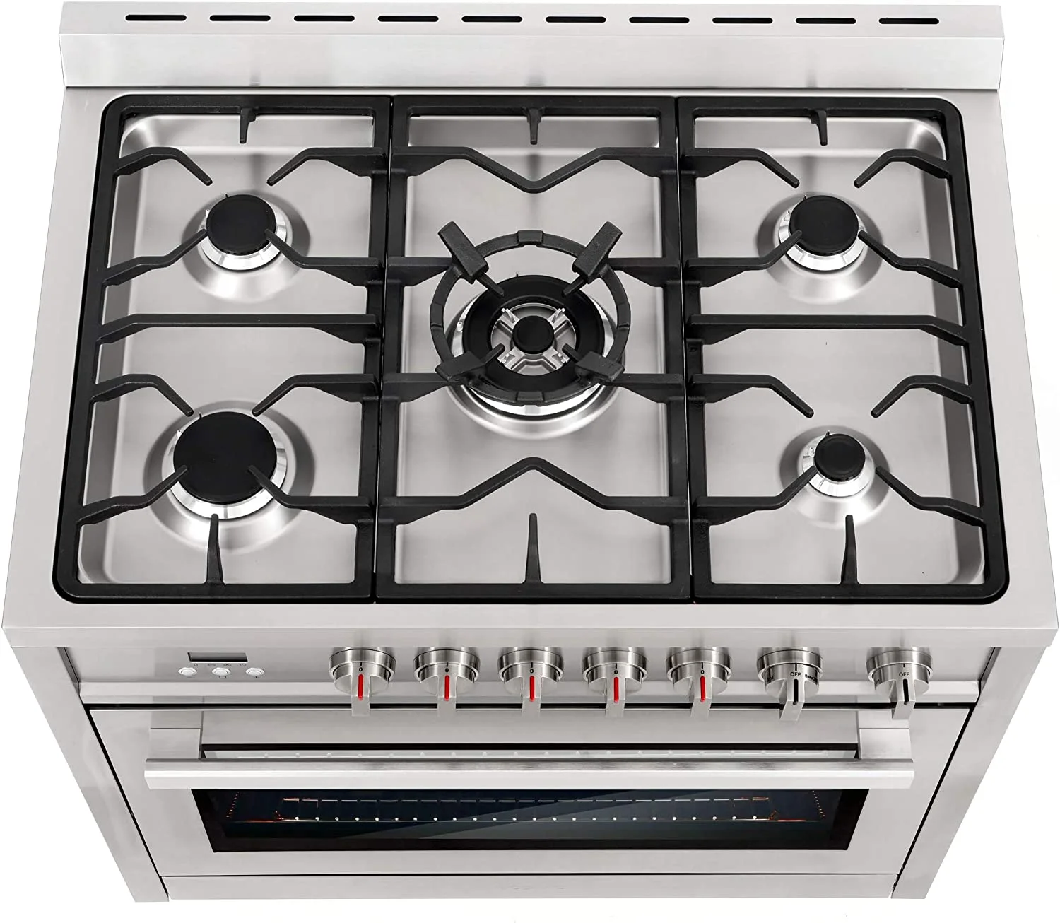 Cosmo 36-in 5 Burners 3.8-cu ft Convection Oven Freestanding Gas Range