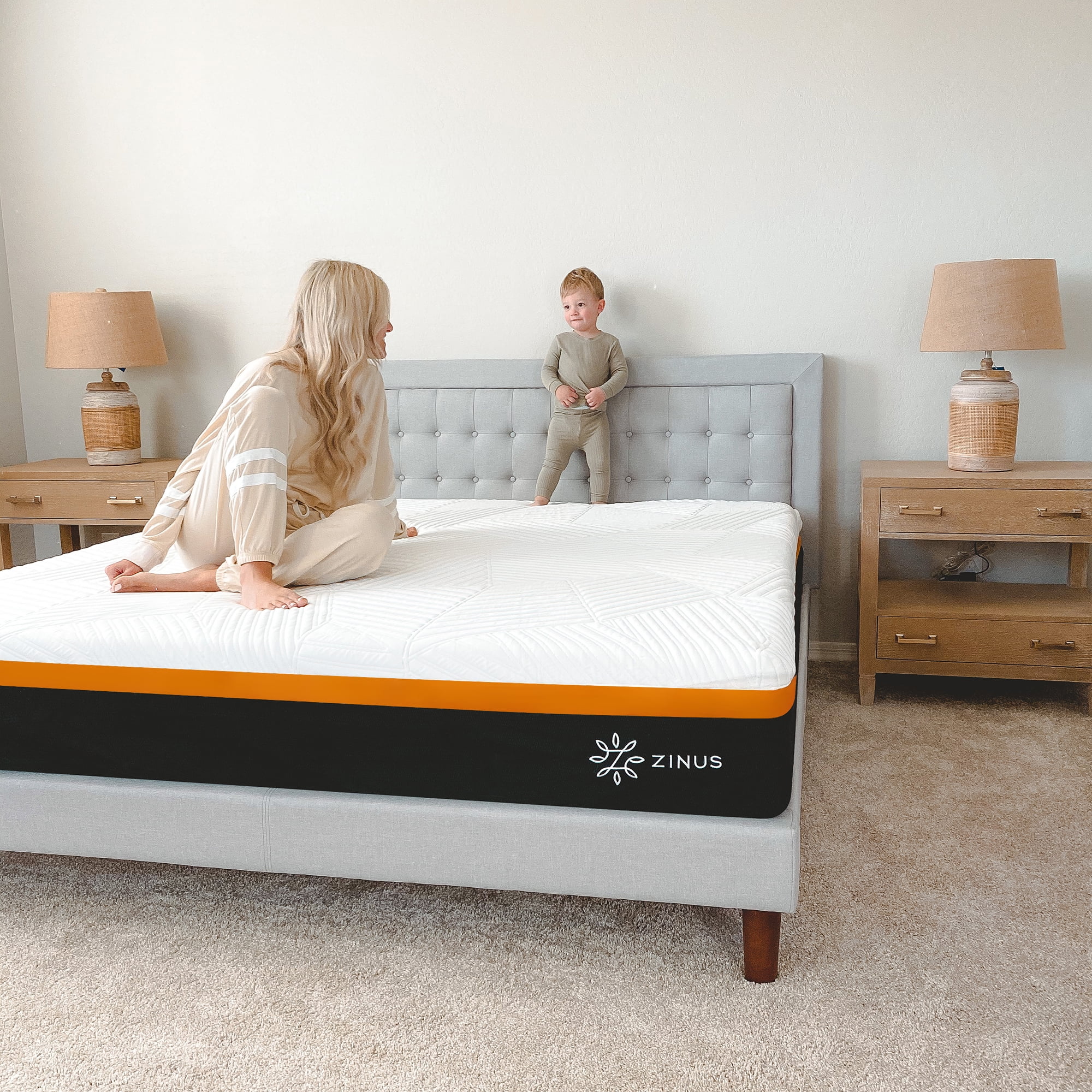 Zinus Cooling Copper ADAPTIVE® 12" Copper Memory Foam Pocket Spring Hybrid Mattress, Twin
