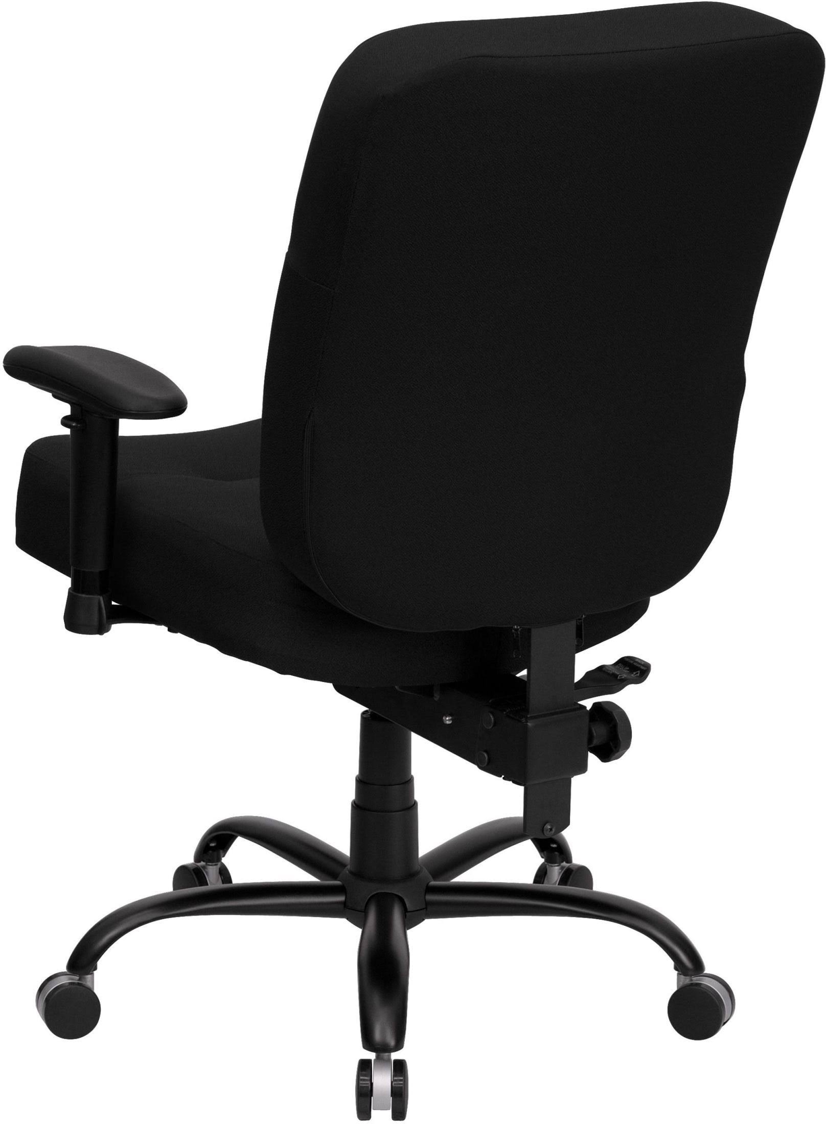 Hercules Series 400 lb. Capacity Big u0026 Tall Black Fabric Office Chair with Arms