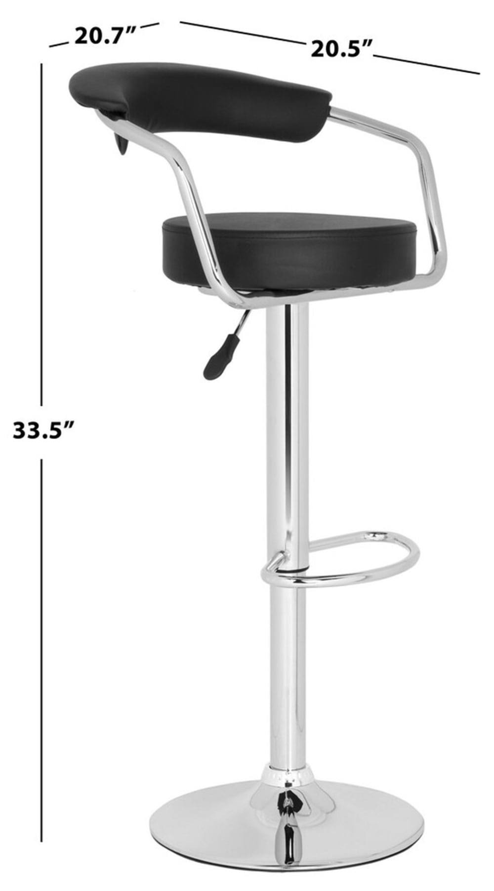 Safavieh Angus Swivel Bar Stool - White